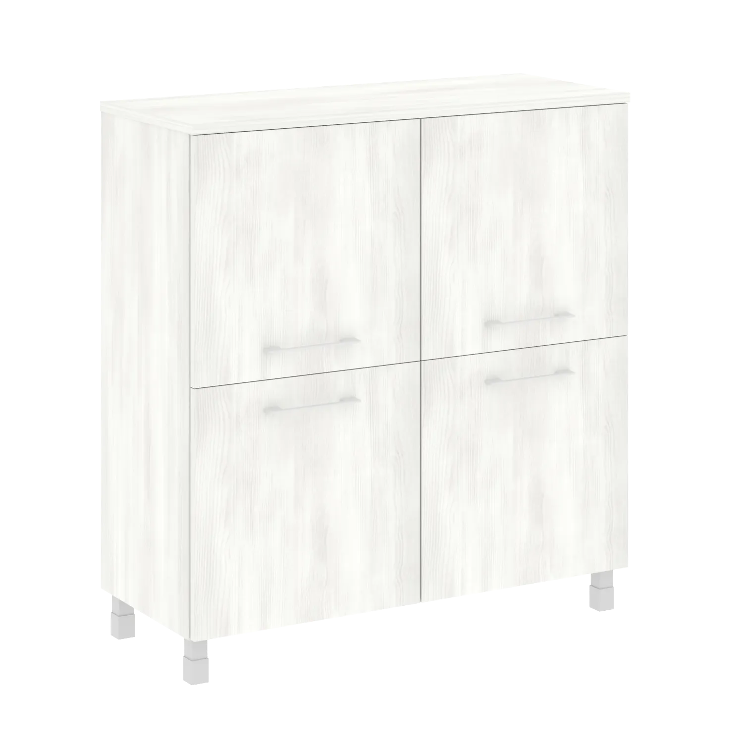 Шкаф четырехсекционный (4 фасада квадратных ЛДСП) Yalta LT.SD-1.1 снежная патина